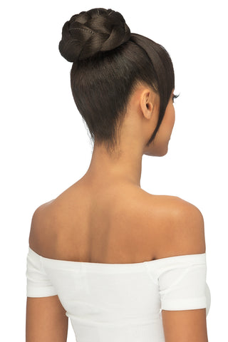 ABB-LACIE - Criss-Cross Braided Dome Bun w/ Fringed Bang And Pointed Both Sides
