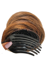 [Bun] BN-Swirl - Natural C Curl Bun with Clip In Plastic Comb - Big Sale Extra 20%