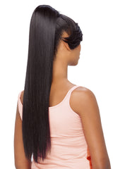BP-FENDY - 28" Layered Straight Ponytail with a Dome Top and Swept Bang