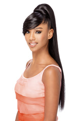 BP-FENDY - 28" Layered Straight Ponytail with a Dome Top and Swept Bang