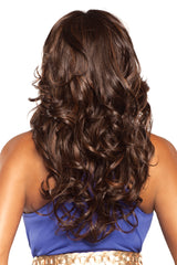 BRITNEY-V - 23" Layered Loose Body Curl Style w/ Center Part or Sides Swept Bangs
