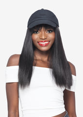 CD-TALENT - 17" Layered Straight And Bangs w/ Black Cap