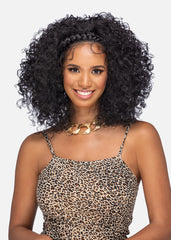 REIGN - 14″ LAYERED SPIRAL CURL WITH BRAIDED FRONT